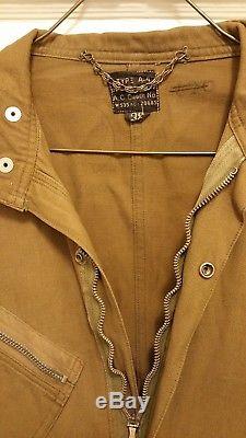WW 2 RARE ARMY Air Forces A 4 Flight Suit Size 38 M A-4 CROWN Zipper with STAMP