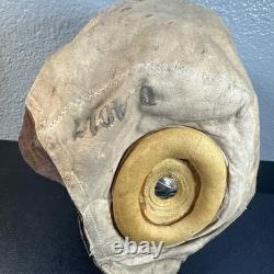WW II ARMY AIR FORCES TYPE A-11 LEATHER FLYING HELMET-SELBY SHOE CO Size large