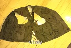 WW II Army Air Force Type C-1 Survival Emergency Tactical Multi Pocket Vest