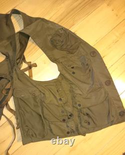 WW II Army Air Force Type C-1 Survival Emergency Tactical Multi Pocket Vest