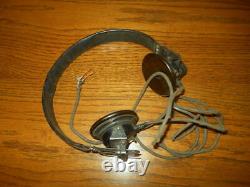 WW II German Army Air Force Dfh. B Kopfhörer PANZER HEADSET 1945 RARE