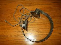 WW II German Army Air Force Dfh. B Kopfhörer PANZER HEADSET 1945 RARE