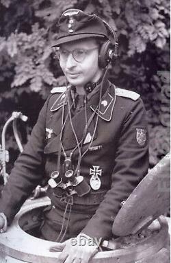 WW II German Army Air Force Dfh. B Kopfhörer PANZER HEADSET 1945 RARE