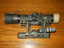 WW II German Army Air Force G43 K43 FG42 ZF4 SNIPER SCOPE & MOUNT SUPERB