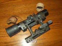 WW II German Army Air Force G43 K43 FG42 ZF4 SNIPER SCOPE & MOUNT SUPERB