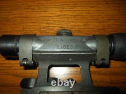 WW II German Army Air Force G43 K43 FG42 ZF4 SNIPER SCOPE & MOUNT SUPERB