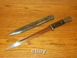 WW II German Army Air Force K98 1938 HERDER BAYONET MATCHING VERY NICE