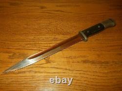 WW II German Army Air Force K98 1938 HERDER BAYONET MATCHING VERY NICE