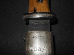 WW II German Army Air Force K98 Bayonet 44 FNJ COPPEL MATCHING VERY NICE