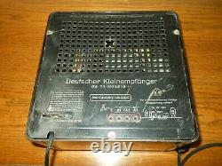 WW II German Army Air Force Kleinempfänger DKE 38 PEOPLE'S RADIO #3 NICE