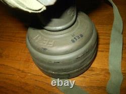 WW II German Army Air Force M30 GAS MASK & CANISTER NAMED NICE