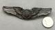 WW II Sterling Silver U. S. ARMY Air Force Air Crew Pilot Wings 3 Scripted Name