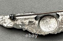 WW II Sterling Silver U. S. ARMY Air Force Air Crew Pilot Wings 3 Scripted Name