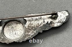 WW II Sterling Silver U. S. ARMY Air Force Air Crew Pilot Wings 3 Scripted Name