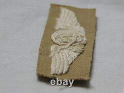 WW II USAAF NAVIGATOR WINGS CBI MADE Hand Embroidered ARMY AIR FORCE Cloth