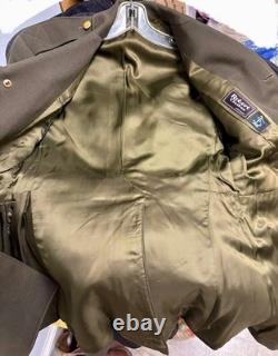 WW II US Army Air Corps Officer Dress Uniform Jacket with Flight Cap -April 1945