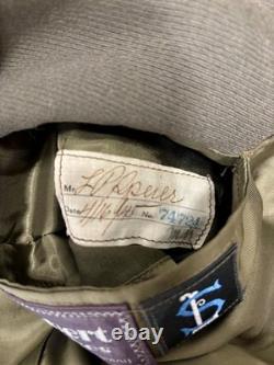 WW II US Army Air Corps Officer Dress Uniform Jacket with Flight Cap -April 1945