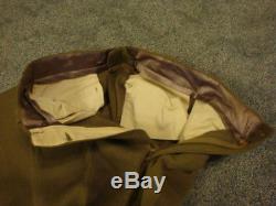 WW II US Army Air Corps Wool UNIFORM Jacket Pants Shirt Belt Patches Ribbons Pin