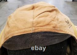 WW II US Army Air Force Leather Flight Helmet Type A-11 No. 3189 Large Goodrich