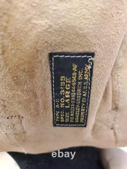 WW II US Army Air Force Leather Flight Helmet Type A-11 No. 3189 Large Goodrich