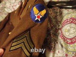 Wac Ww11 Us Army Air Corps Women Pilot Uniform Identified B-17 Flying Fortress