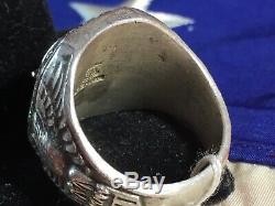 World War 2 WW2 WWII United States Army Air Force USAAF Sterling Silver Ring 17