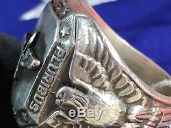 World War 2 WW2 WWII United States Army Air Force USAAF Sterling Silver Ring 17