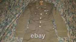 World War II Vintage US Army Air Corps pink and green ASU Jacket coat wool WW2