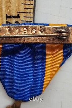Ww2 Army Air Corps Air Medal Numbered Wrap Broach
