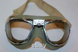 Ww2 Aviator Flight Flying Goggles- American Optical- Us Army Air Corps