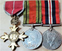 Ww2 British Army, Navy Or Air Force Order Of The British Empire Medal Group