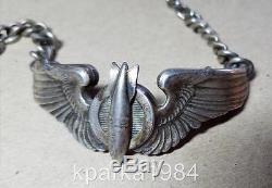 Ww2 Era Army Air Corp Bombardier Wings Sweetheart Bracelet Luxenberg