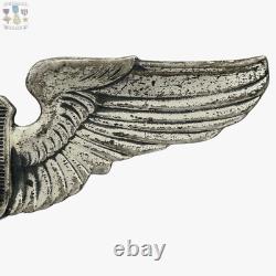 Ww2 U. S. Army Air Corps Glider Pilot Wings Badge Sterling 3 Size Insignia #278