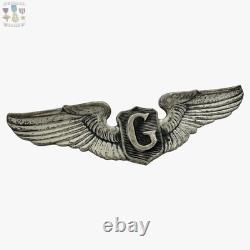 Ww2 U. S. Army Air Corps Glider Pilot Wings Badge Sterling 3 Size Insignia #278