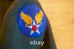Ww2 U. S. Army Air Force Cadetpilots Authentic Coat Dark O. D Choclate Rare Find
