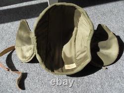 Ww2 Us Army Air Corp M4a2 Flak Helmet With Dated 1944 Goggles