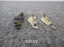 Ww2 Us Army Air Corps Pins Sterling Silver Gunner (1) & Pilot Wings (2)