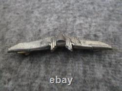 Ww2 Us Army Air Corps Pins Sterling Silver Gunner (1) & Pilot Wings (2)