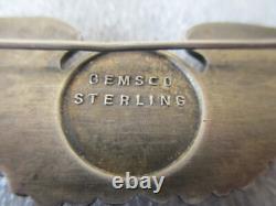 Ww2 Us Army Air Corps Pins Sterling Silver -air Crew Wings+sweetheart Rhinestone