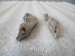 Ww2 Us Army Air Corps Pins Sterling Silver -air Crew Wings+sweetheart Rhinestone