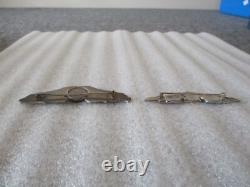 Ww2 Us Army Air Corps Pins Sterling Silver -air Crew Wings+sweetheart Rhinestone