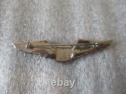 Ww2 Us Army Air Corps Pins Sterling Silver -air Crew Wings+sweetheart Rhinestone