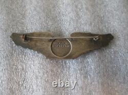 Ww2 Us Army Air Corps Pins Sterling Silver -air Crew Wings+sweetheart Rhinestone