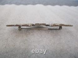 Ww2 Us Army Air Corps Pins Sterling Silver -air Crew Wings+sweetheart Rhinestone