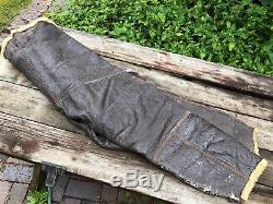 Ww2 Us Army Air Force Leather Flying Pilot Pants Cable Raincoat Co