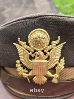 Ww2 Us Army Air Force Rare 2 Tone Crusher Cap
