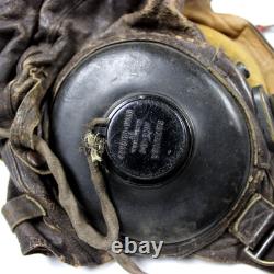 Ww2 Us Army Air Force Usaaf Aaf Type A-11 Leather Flight Flying Helmet Radio