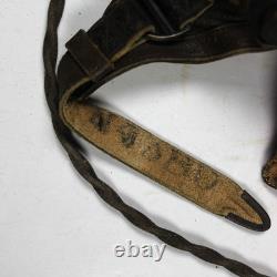 Ww2 Us Army Air Force Usaaf Aaf Type A-11 Leather Flight Flying Helmet Radio