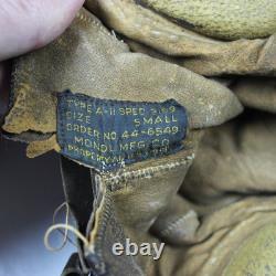 Ww2 Us Army Air Force Usaaf Aaf Type A-11 Leather Flight Flying Helmet Radio
