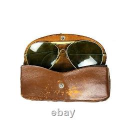 Ww2 Us Army Air Forces Corps Usaaf An-6531 Sunglasses Identified Leather Case